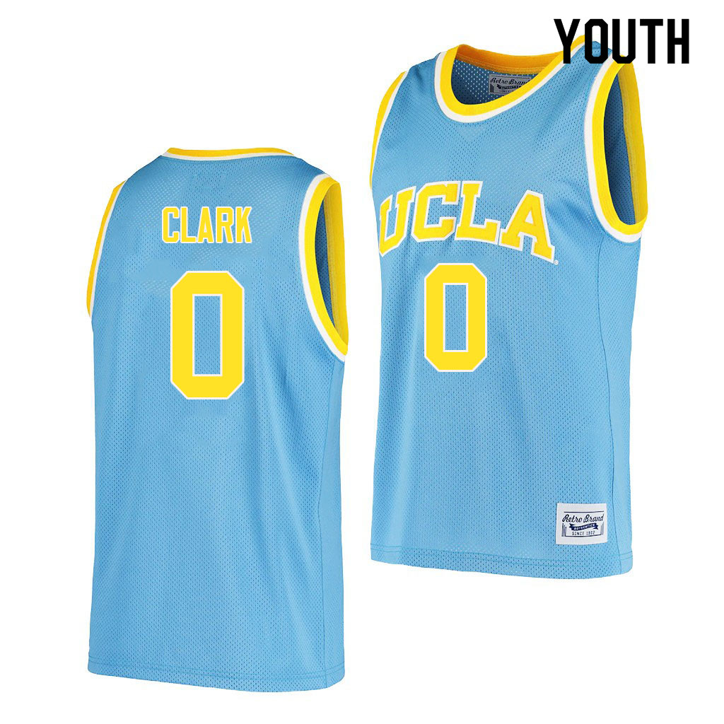 Youth #0 Jaylen Clark UCLA Bruins College Jerseys Sale-Retro Blue
